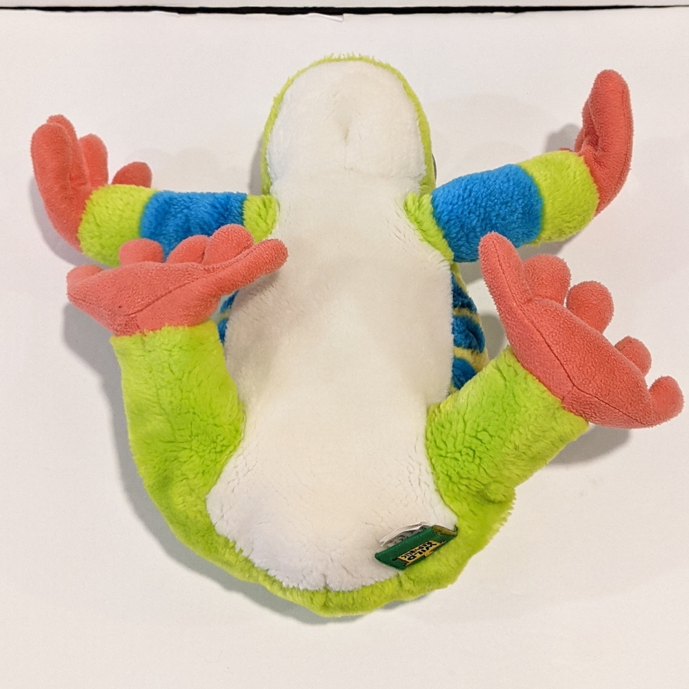 Colorful Plush Frog Stuffed Animal